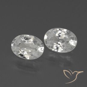 Gemme di Zircone Bianco naturale da 2.34 ct, Ovale, VVS