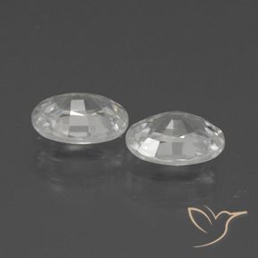 Gemme di Zircone Bianco naturale da 2.34 ct, Ovale, VVS