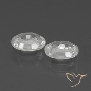 Gemme di Zircone Bianco naturale da 2.29 ct, Ovale, VVS