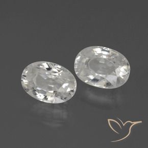 Gemme di Zircone Bianco naturale da 2.72 ct, Ovale, VS