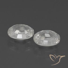 Gemme di Zircone Bianco naturale da 2.72 ct, Ovale, VS