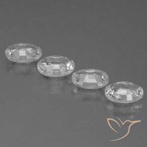 Gemme di Zircone Bianco naturale da 4.16 ct, Ovale, VVS