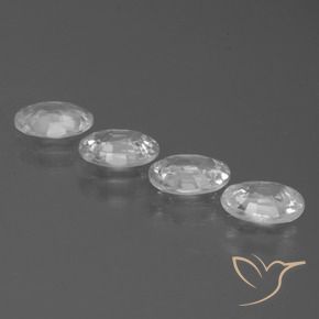 Gemme di Zircone Bianco trasparente naturale da 4.04 ct, Ovale, VVS-VS