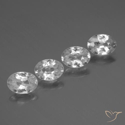 4.28ctw Naturale Bianco Zircone, Ovale, VS
