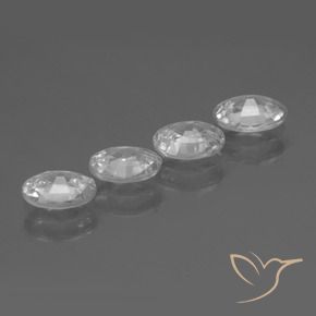 Gemme di Zircone Bianco naturale da 4.28 ct, Ovale, VS