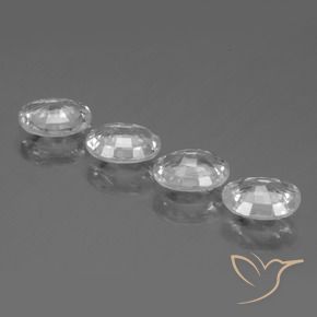 Gemme di Zircone Bianco naturale da 4.34 ct, Ovale, VVS-VS