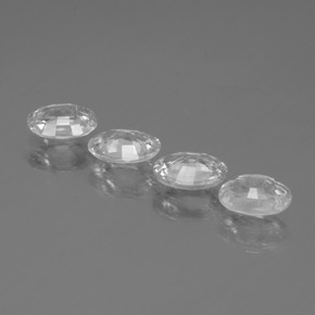 Zircone naturale bianco da 3,73 ct, taglio ovale, VS