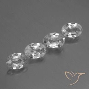 Gemme di Zircone Bianco naturale da 4.06 ct, Ovale, VS