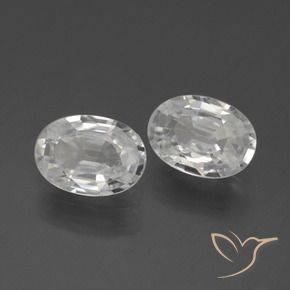 Gemme di Zircone Bianco naturale da 2.07 ct, Ovale, VVS
