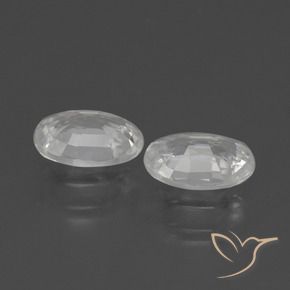Gemme di Zircone Bianco naturale da 2.07 ct, Ovale, VVS