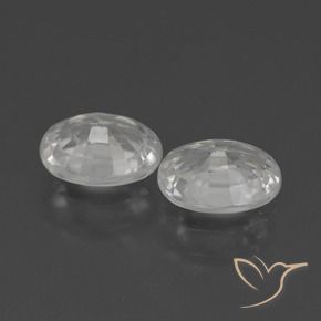 Gemme di Zircone Bianco naturale da 2.46 ct, Ovale, VVS