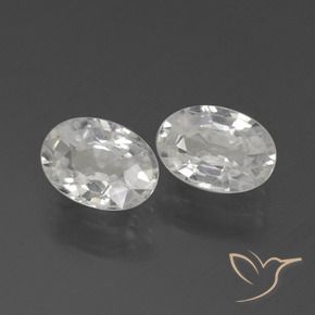 Gemme di Zircone Bianco naturale da 2.36 ct, Ovale, VVS