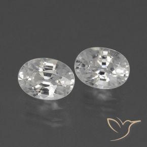 Gemme di Zircone Bianco naturale da 2.65 ct, Ovale, VS