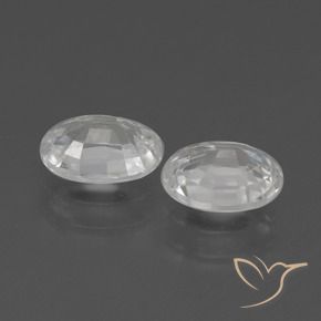 Gemme di Zircone Bianco naturale da 2.36 ct, Ovale, VVS