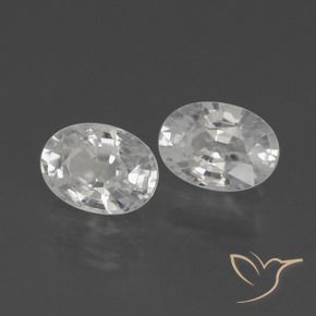 Gemme di Zircone Bianco naturale da 2.47 ct, Ovale, VVS