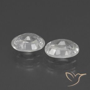 Gemme di Zircone Bianco naturale da 2.47 ct, Ovale, VVS