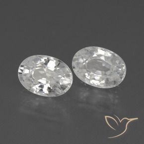 Gemme di Zircone Bianco naturale da 2.80 ct, Ovale, VVS