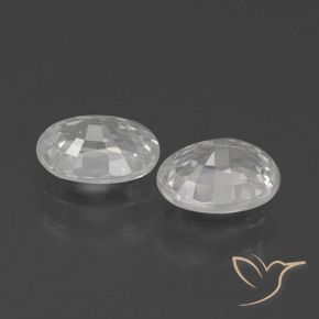 Gemme di Zircone Bianco naturale da 2.62 ct, Ovale, VVS-VS