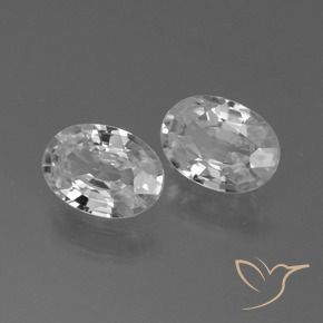 Gemme di Zircone Bianco naturale da 2.39 ct, Ovale, VVS-VS