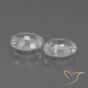 Gemme di Zircone Bianco naturale da 2.39 ct, Ovale, VVS-VS
