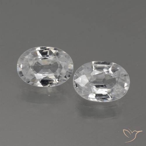 Gemme di Zircone Bianco naturale da 2.31 ct, Ovale, VS