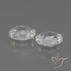Gemme di Zircone Bianco naturale da 2.31 ct, Ovale, VS