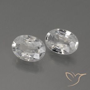 Gemme di Zircone Bianco naturale da 2.23 ct, Ovale, VVS