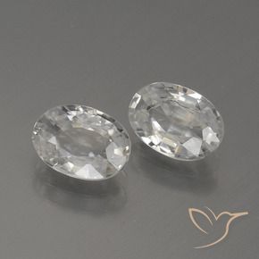 Gemme di Zircone Bianco naturale da 2.29 ct, Ovale, VVS