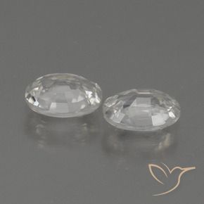 Gemme di Zircone Bianco naturale da 2.29 ct, Ovale, VVS