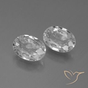 Gemme di Zircone Bianco naturale da 2.16 ct, Ovale, VS