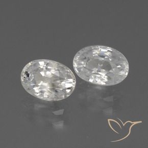 Gemme di Zircone Bianco naturale da 2.56 ct, Ovale, VS