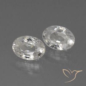 Gemme di Zircone Bianco naturale da 2.49 ct, Ovale, VVS
