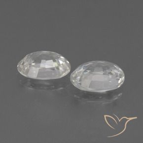Gemme di Zircone Bianco naturale da 2.49 ct, Ovale, VVS