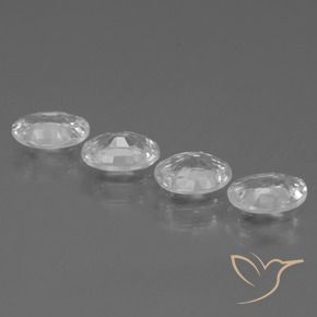 Gemme di Zircone Bianco naturale da 3.86 ct, Ovale, VS