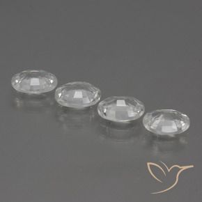 Gemme di Zircone Bianco naturale da 4.56 ct, Ovale, VS