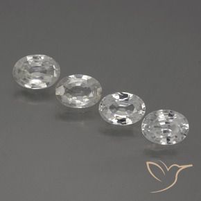 Gemme di Zircone Bianco naturale da 4.34 ct, Ovale, VS
