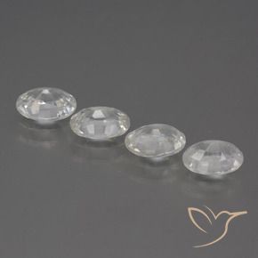Gemme di Zircone Bianco naturale da 4.70 ct, Ovale, VS
