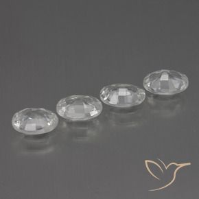 Gemme di Zircone Bianco naturale da 4.16 ct, Ovale, VS