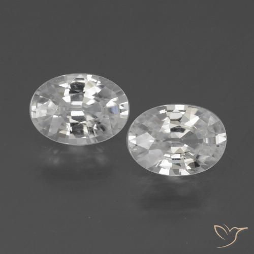 2.32ctw Naturale Bianco Zircone, Ovale, VVS