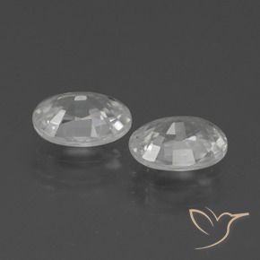 Gemme di Zircone Bianco naturale da 2.32 ct, Ovale, VVS