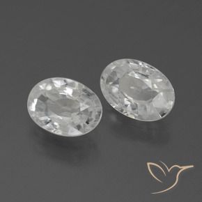 Gemme di Zircone Bianco naturale da 2.30 ct, Ovale, VS