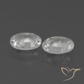 Gemme di Zircone Bianco naturale da 2.30 ct, Ovale, VS