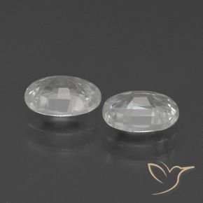 Gemme di Zircone Bianco naturale da 2.46 ct, Ovale, VS