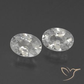Gemme di Zircone Bianco naturale da 2.35 ct, Ovale, VS