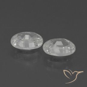 Gemme di Zircone Bianco naturale da 2.35 ct, Ovale, VS