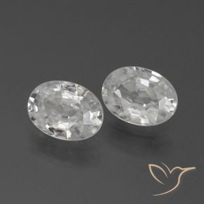 Gemme di Zircone Bianco naturale da 2.41 ct, Ovale, VVS