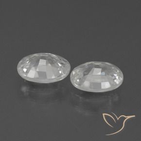 Gemme di Zircone Bianco naturale da 2.41 ct, Ovale, VVS