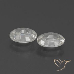 Gemme di Zircone Bianco naturale da 2.27 ct, Ovale, VS
