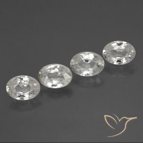 Gemme di Zircone Bianco naturale da 4.46 ct, Ovale, VS