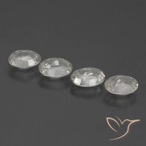 Gemme di Zircone Bianco naturale da 4.46 ct, Ovale, VS
